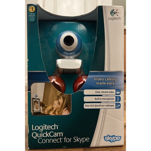 Webcam - Logitech Quickcam Connect For Video Calling Camera - Blue White - Picture 12 of 12